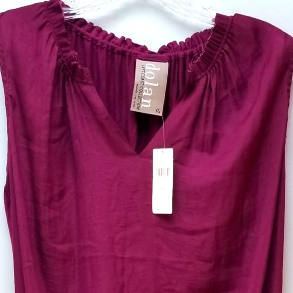 DOLAN | LEFT COAST COLLECTION, PURPLE TOP, SZ XS